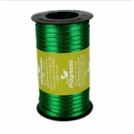 Fita de Cetim Verde Bandeira: 100m de Elegância