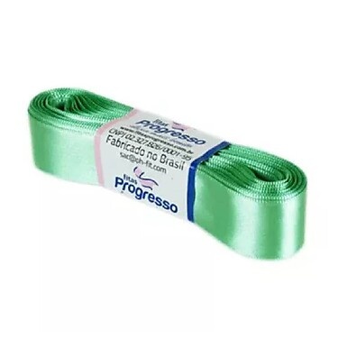 Fita de Cetim Verde Menta: 10m para Artesanato!