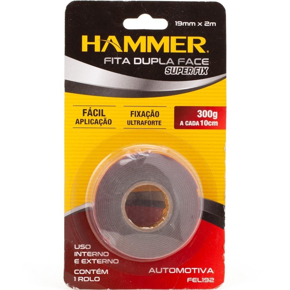 Fita Dupla Face Hammer: Fixação Forte e Versátil!