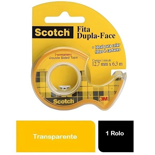 Fita Dupla Face Scotch 3M: Fixação Fácil e Segura!