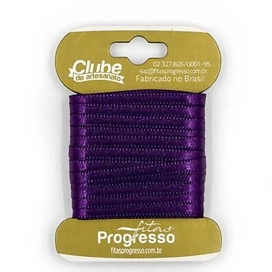 Fita em Cetim Violeta 10m – Acabamento Elegante para Presentes