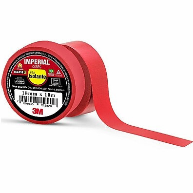 Fita Isolante 3M Imperial Vermelha: Proteção Essencial