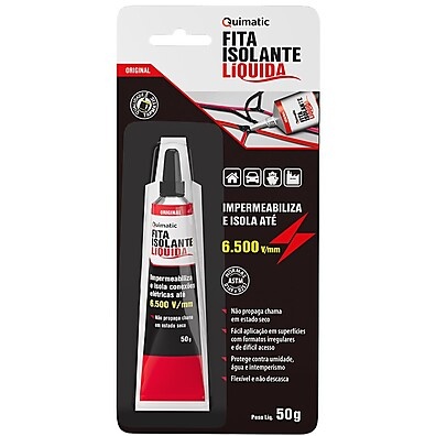 Fita Isolante Líquida Quimatic 50g – Isola e Impermeabiliza