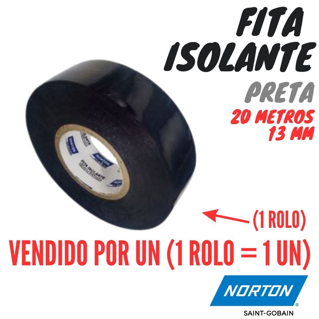Fita Isolante Norton 20m: Segurança e Qualidade para Seus Projetos Elétricos