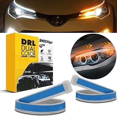 Fita LED DRL 60cm 12V Dual Color – Branca e Amarela