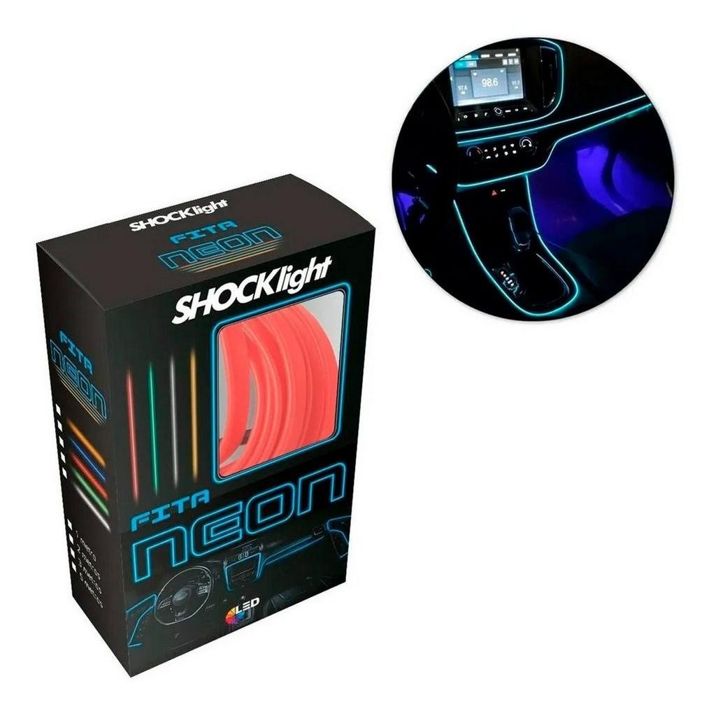 Fita LED Neon Carro: Ilumine Seu Painel!