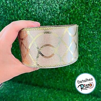 Fita Losango Dourada: Decore com Elegância!