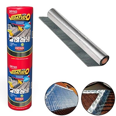 Fita Manta Asfáltica Vedatudo 60x10m – Vedação Térmica e Impermeável