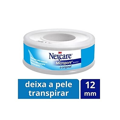 Fita Micropore Nexcare 12mm x 4,5m – Conforto e Fixação Premium
