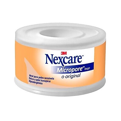 Fita Micropore Nexcare Bege 25mm x 4,5m – Conforto e Segurança na Pele