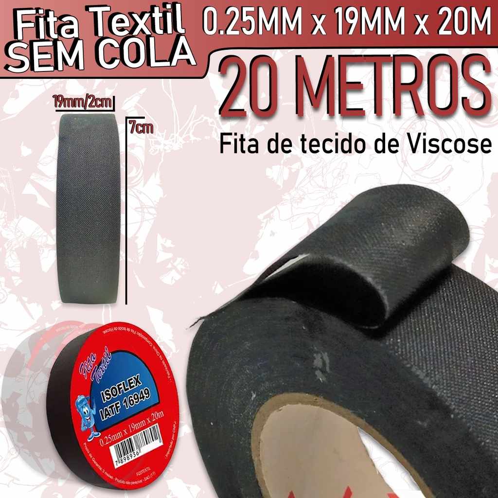 Fita Textil para Chicote: Isolamento Térmico e Acabamento Pro