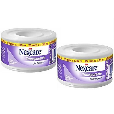 Fita Transparente Nexcare 25mm x 1,35m – 2 Unidades