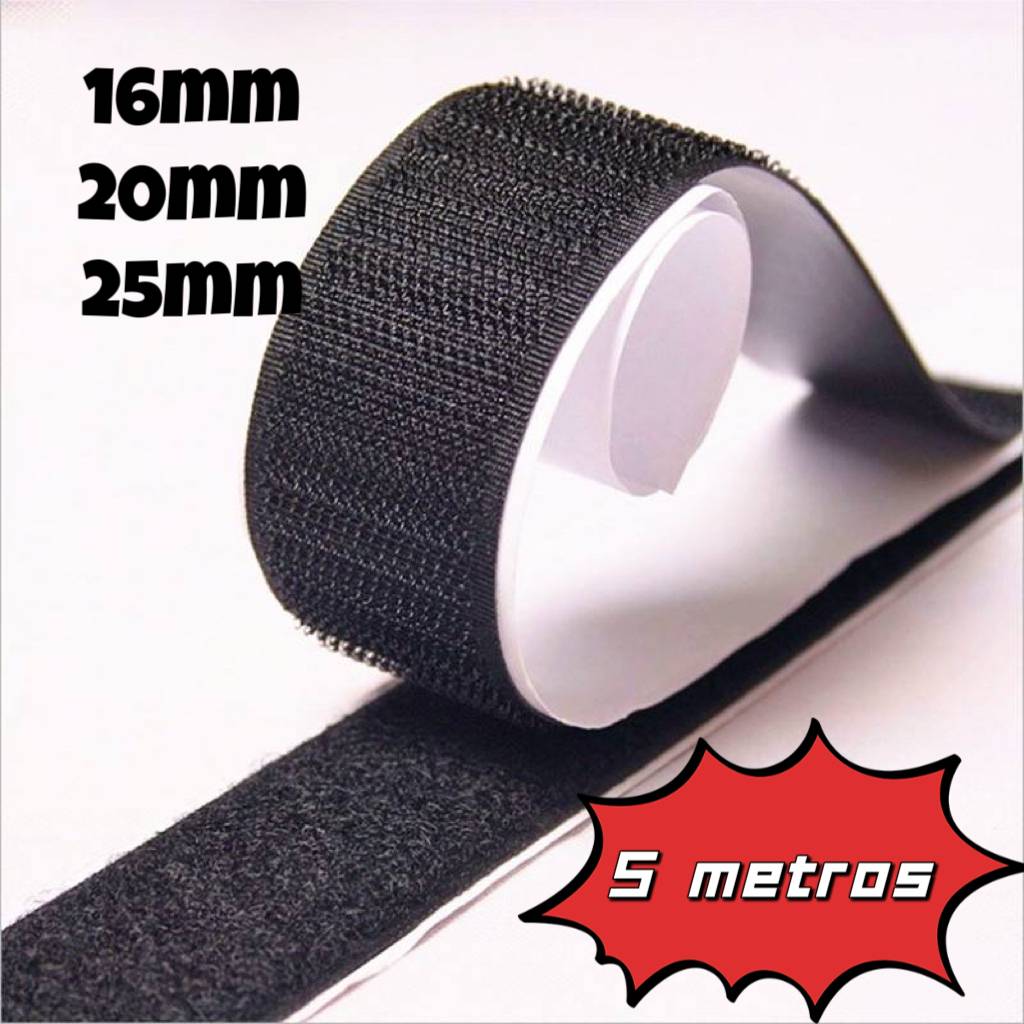 Fita Velcro Adesiva 5m: Fixação Forte e Rápida!