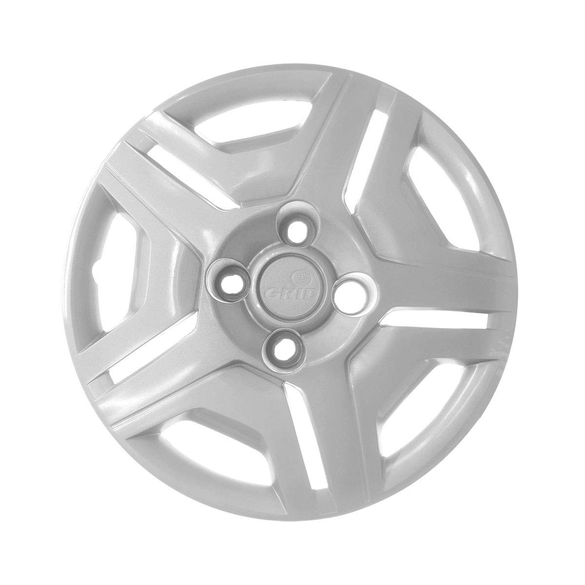 Calota Aro 14 Grid Prata para Chevrolet Onix e Prisma 2014/2015 - Fixação por Parafuso