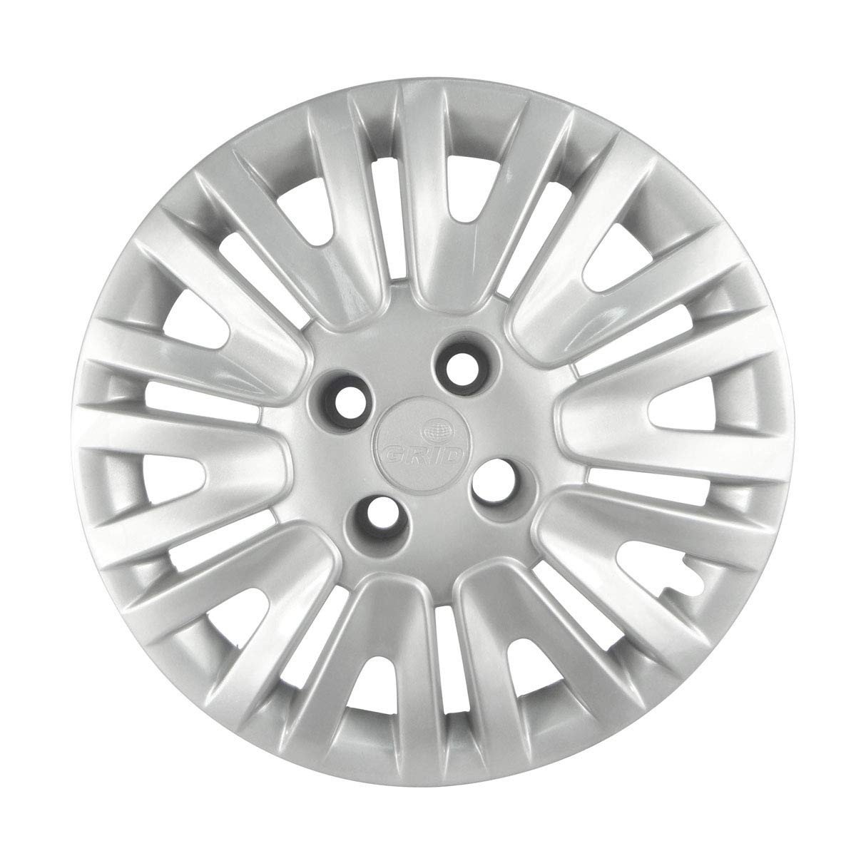 Calota Aro 14 VW Gol Power GV 2009 Prata Grid - Fixação por Parafuso