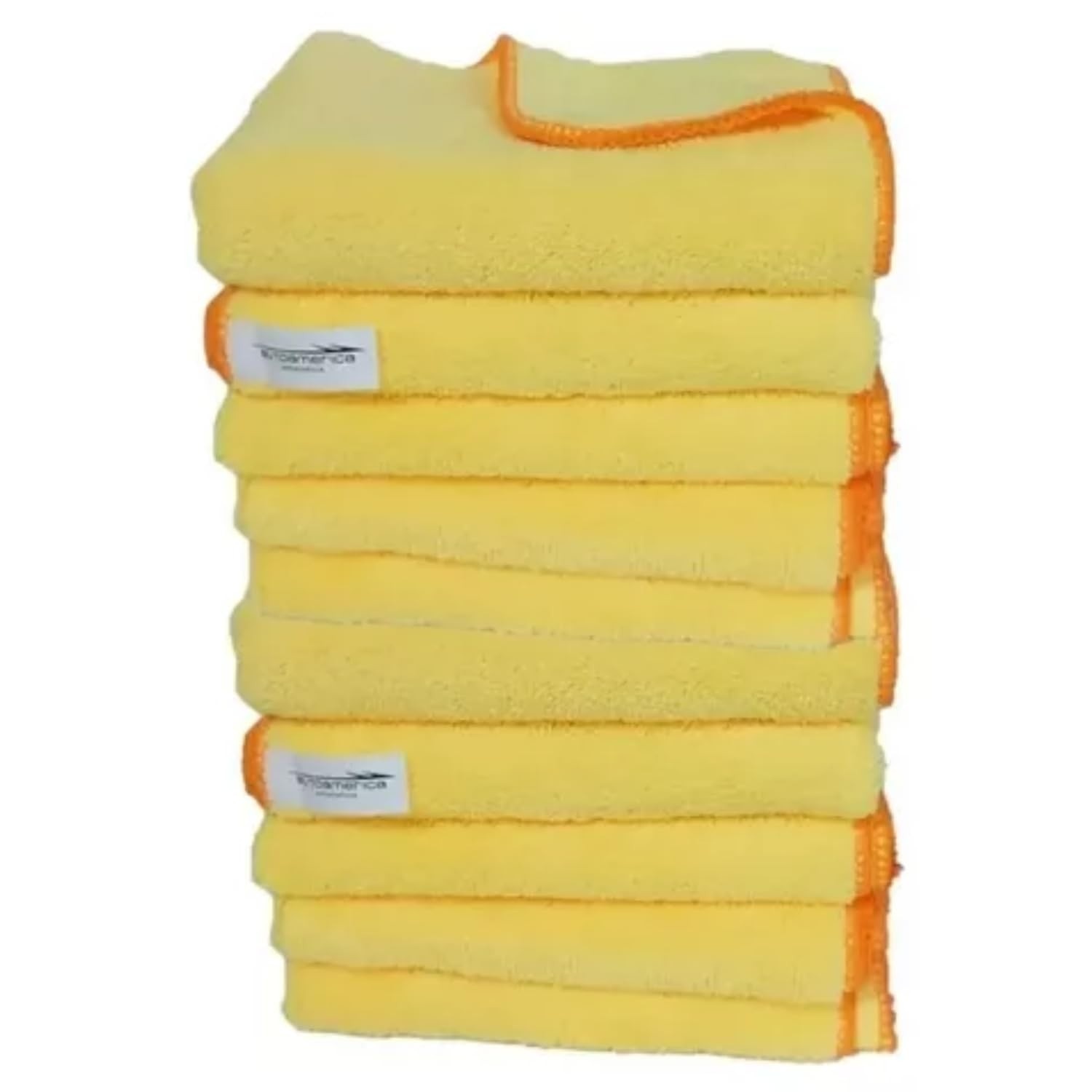Kit 10 Flanelas Microfibra Premium 60x40cm - Limpeza Automotiva Impecável
