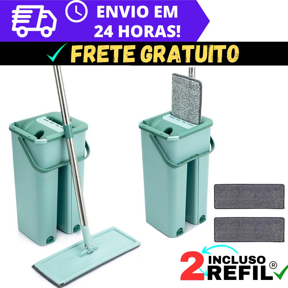 Flat Mop Lava e Seca: Limpeza Profissional em Casa!