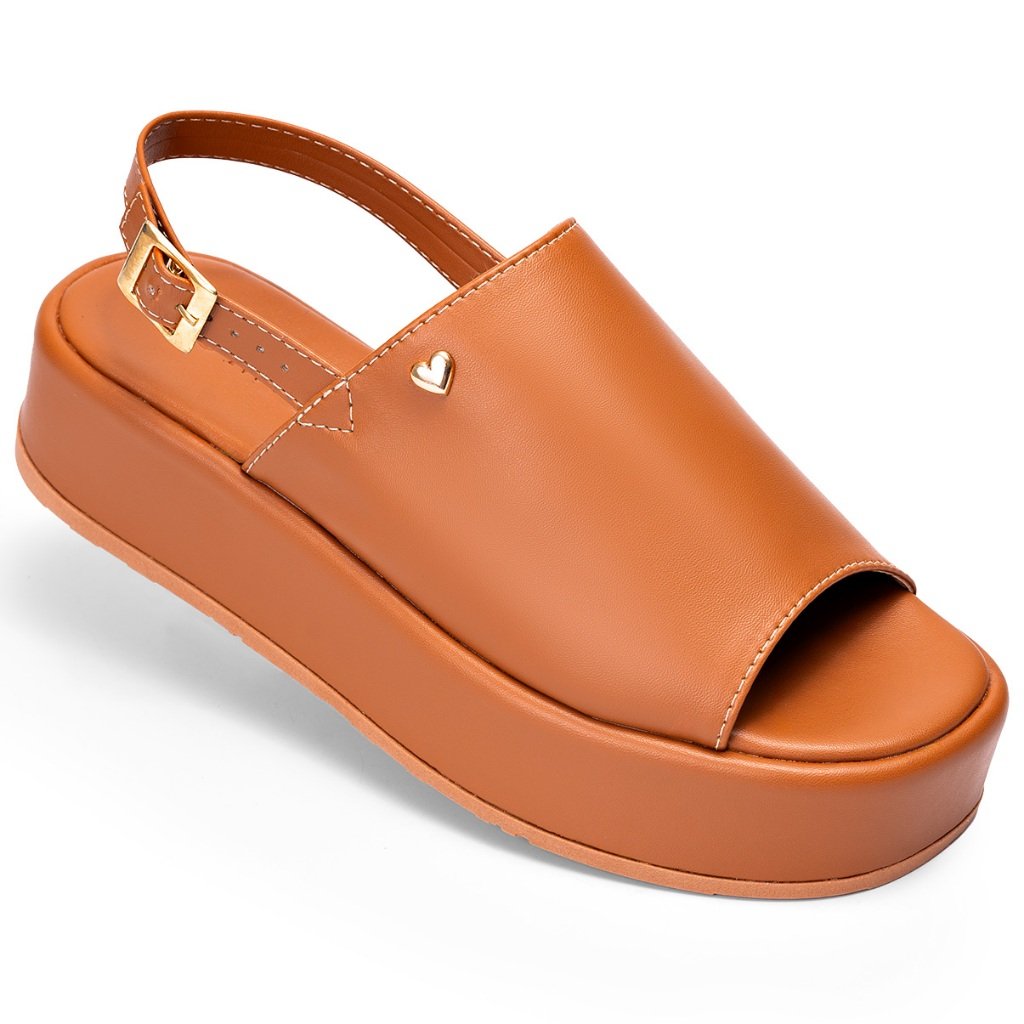 Flatform Lumiss Caramelo: Conforto e Estilo!