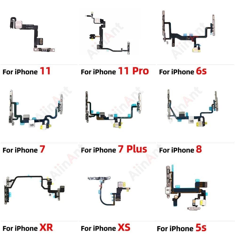 Flex Cabo Botões iPhone: Volume, Power - AiinAnt