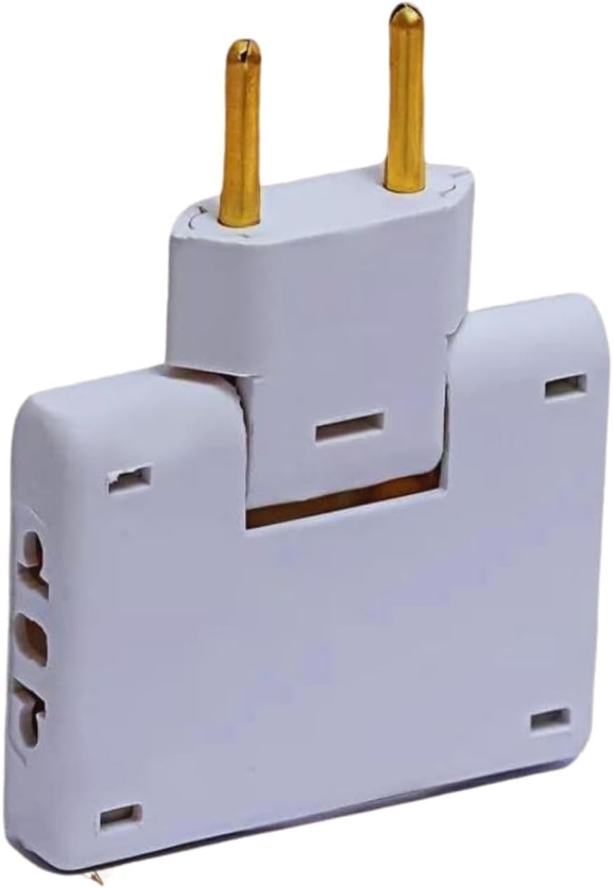 Adaptador Tomada T Articulado Premium®: 3 Saídas 10A Flexível 250V - Mais Conexões com Segurança!