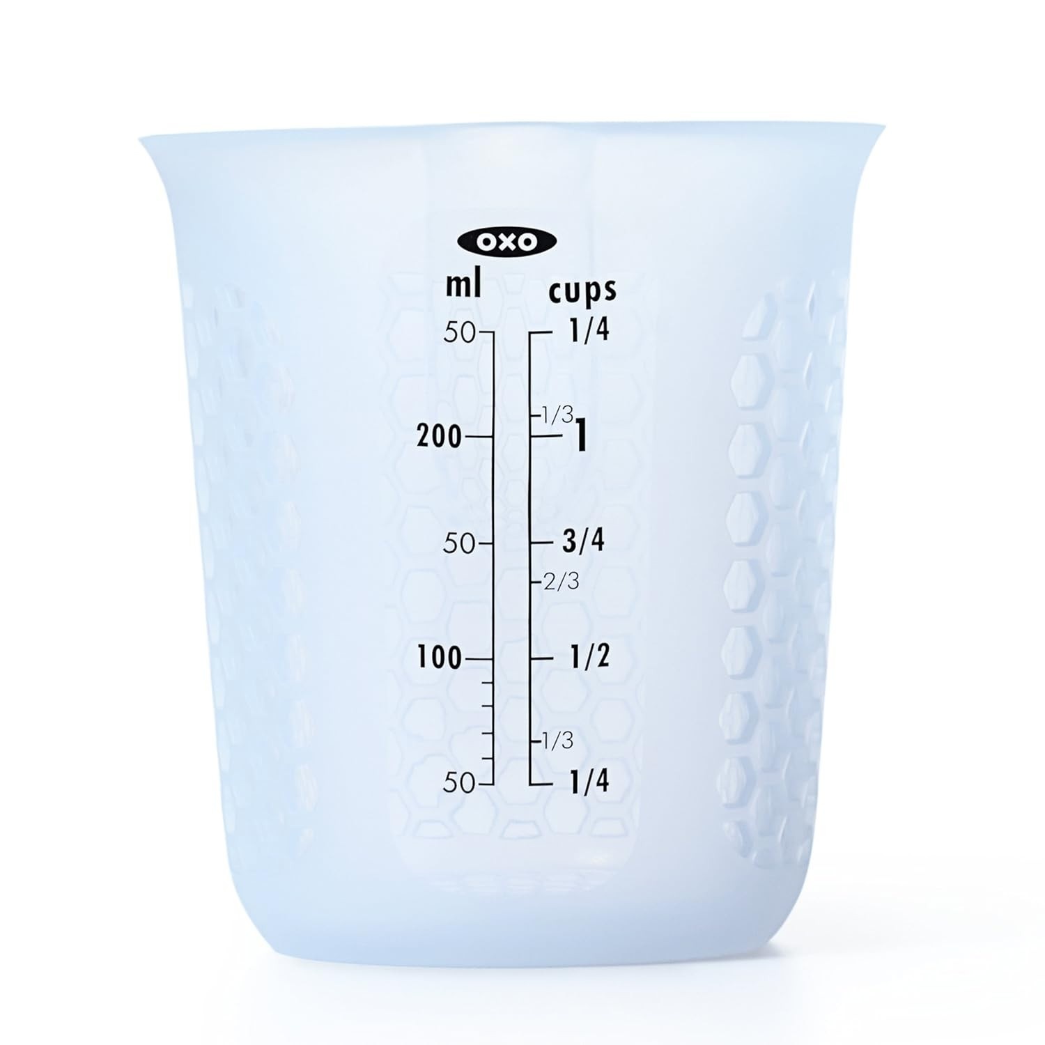Copo Medidor Silicone OXO - Flexível, Seguro e Multiuso para Cozinha