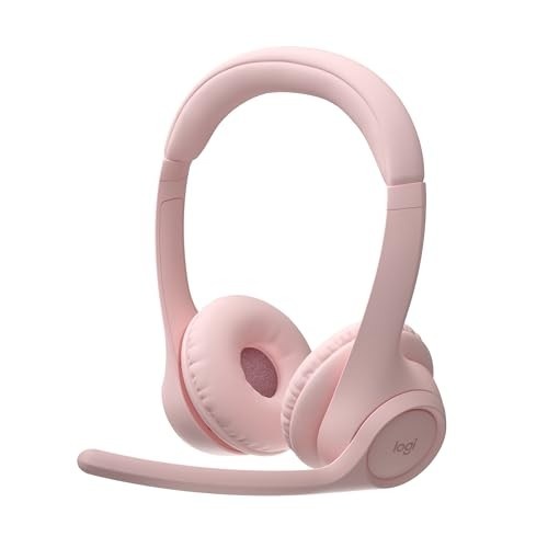 Headset Sem Fio Logitech Zone 300 Com Microfone Flip-to-Mute com Cancelamento de Ruído, Conexão Bluetooth, Bateria Recarregável via USB-C e Almofadas Confortáveis - Grafite