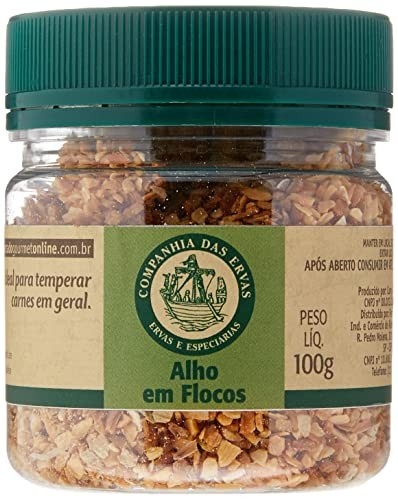 Companhia das Ervas Alho Em Flocos Companhia Das Ervas 100G Pote Pet