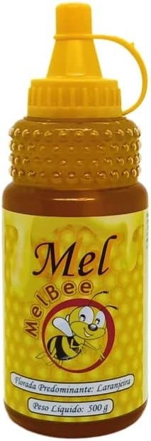 Mel Puro - Bisnaga 500 g - Apiário Melbee (Florada Laranjeira)