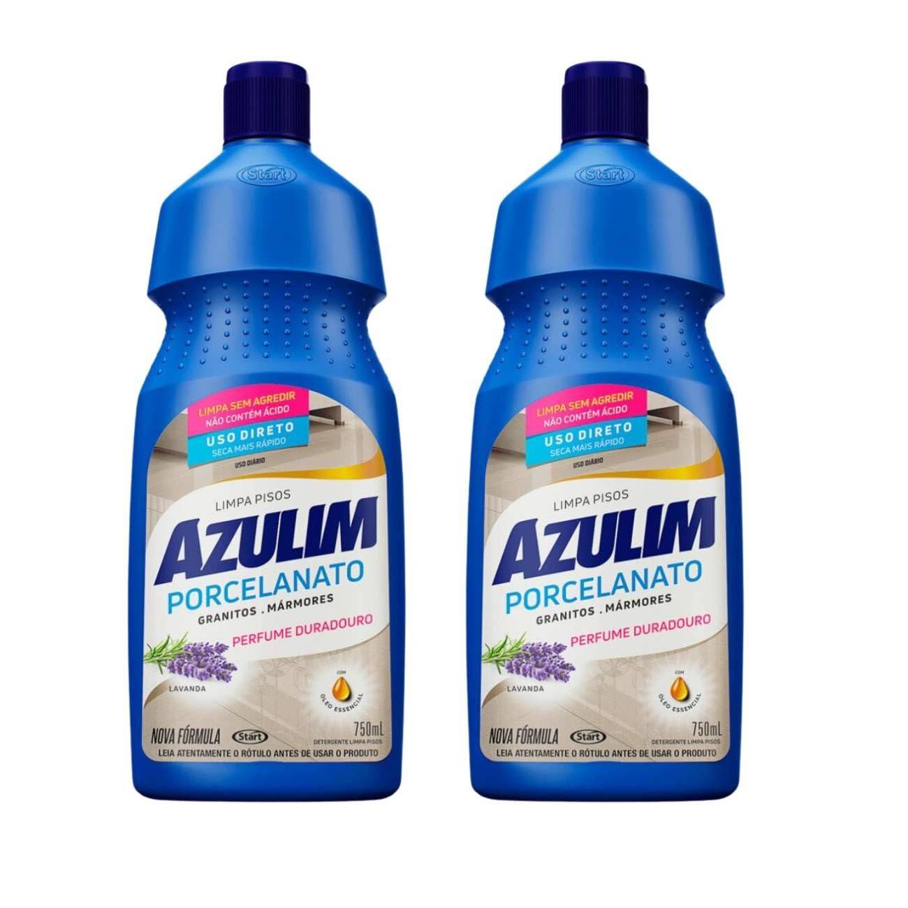 Limpa Porcelanatos Lavanda - Kit com 2 Unidades de 750ml | Fórmula Eficaz com Aroma Floral