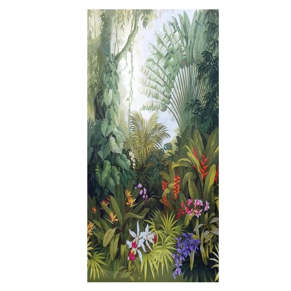 Película Decorativa para Janela com Efeito de Privacidade - Padrão Floresta 80x180cm