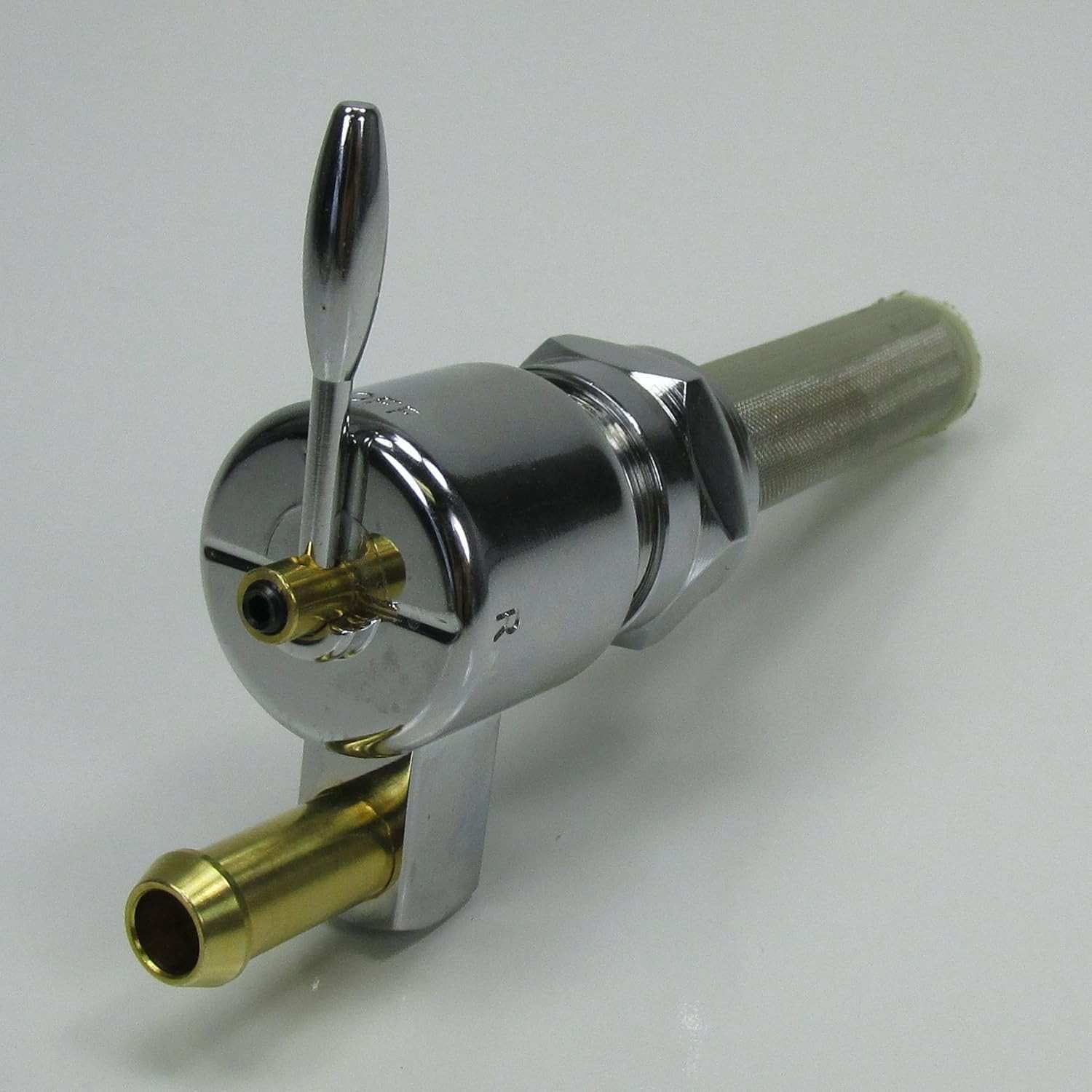 Válvula Petcock Hi-Flow Cromada 22mm para Harley Davidson Big Twin e Sportster (1975-2006)