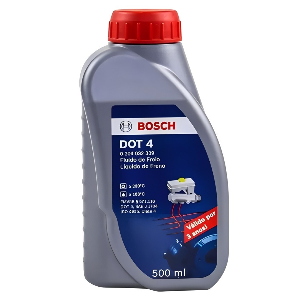 Fluido de Freio DOT 4 Bosch 500ml: Segurança na Frenagem