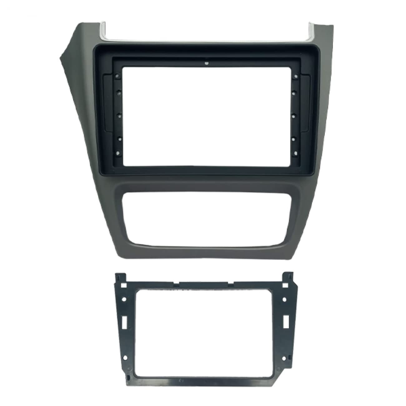 Moldura 9" Flutuante Grafite para VW Fox G3: Upgrade Moderno e Perfeito