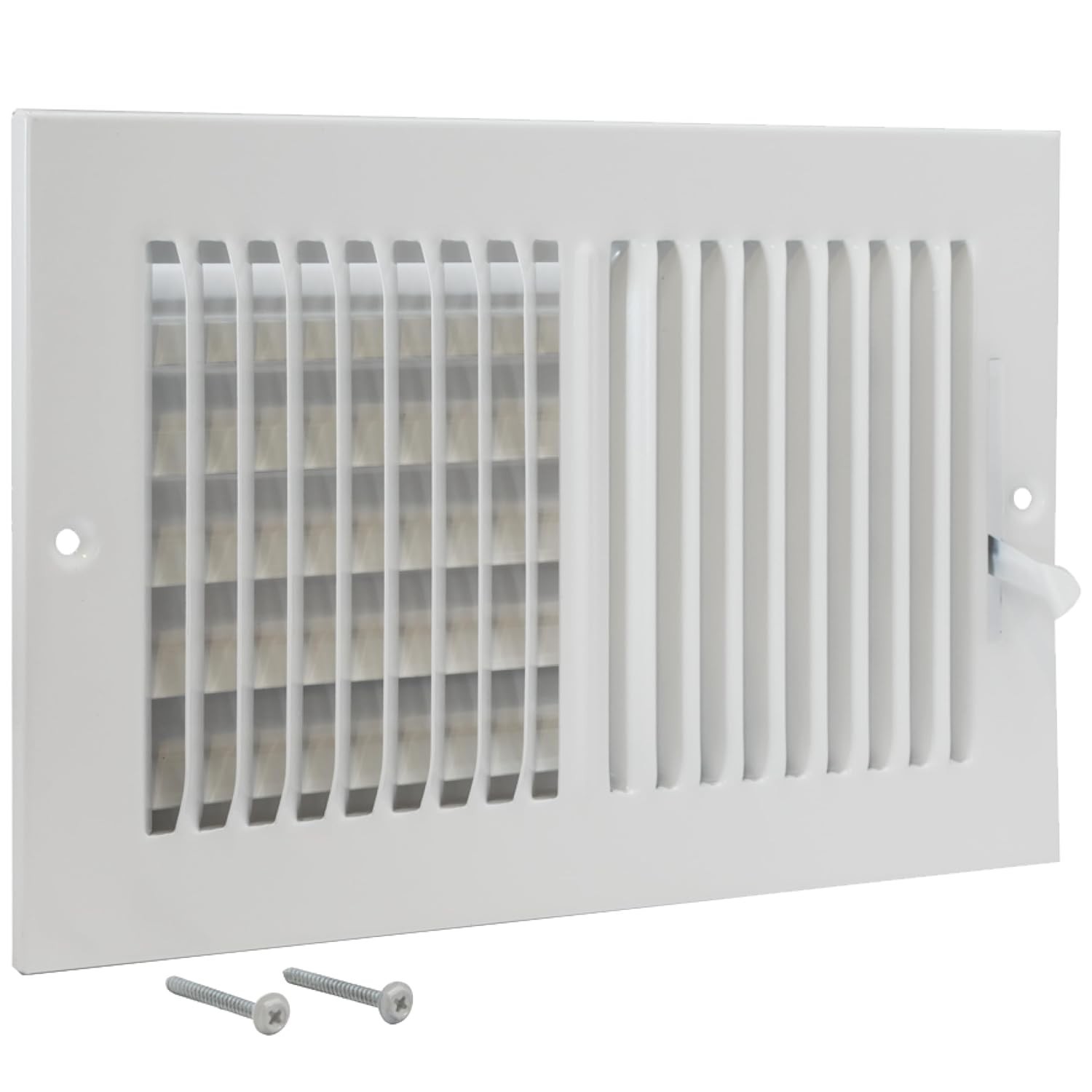 Registro de Parede Lateral Bidirecional EZ-FLO 25,4x15,2cm - Controle de Fluxo de Ar Moderno