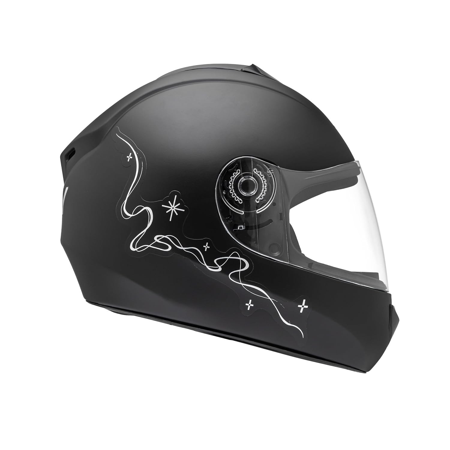 Capacete Moto Infantil Fly Young Belle Preto Fosco Prata - Segurança e Estilo para Pequenos Aventureiros