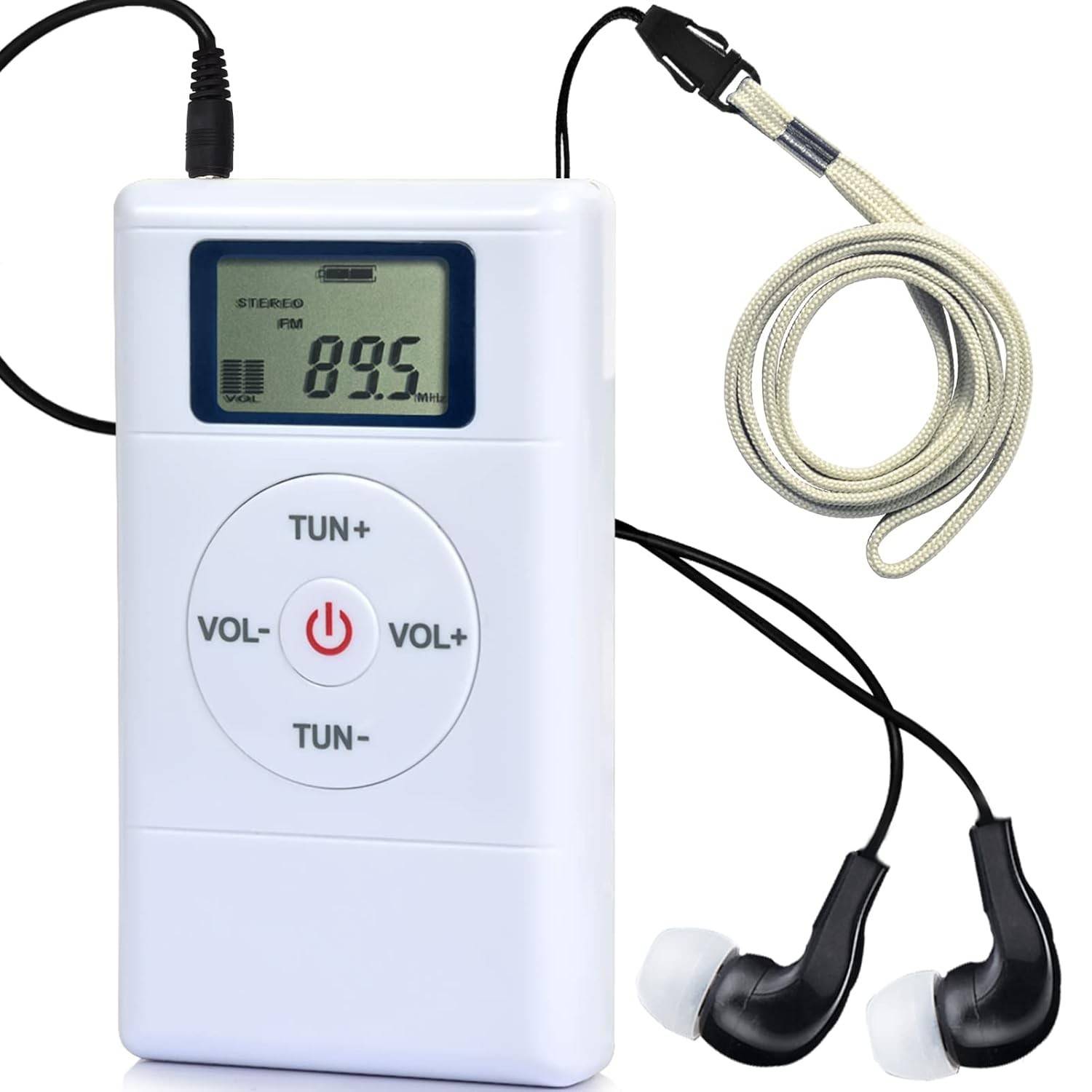 Mini Rádio FM Portátil ZHIWHIS: Som Estéreo, LCD Digital e Design de Bolso para Sua Rotina