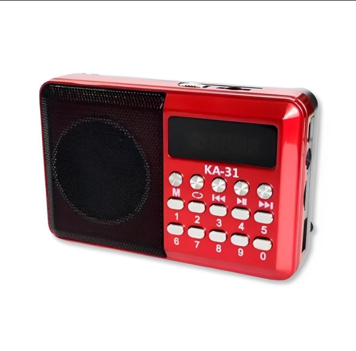 Rádio Portátil Digital Aikino JD-31: Som FM Claro, USB e Bateria Recarregável