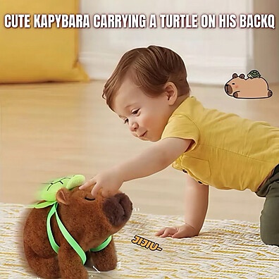 Capivara Que Anda e Faz Barulho: A Pelúcia Mais Fofa!
