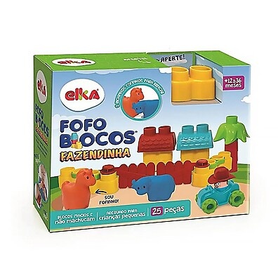 Fofo Blocos Fazendinha Elka: Diversão Segura!