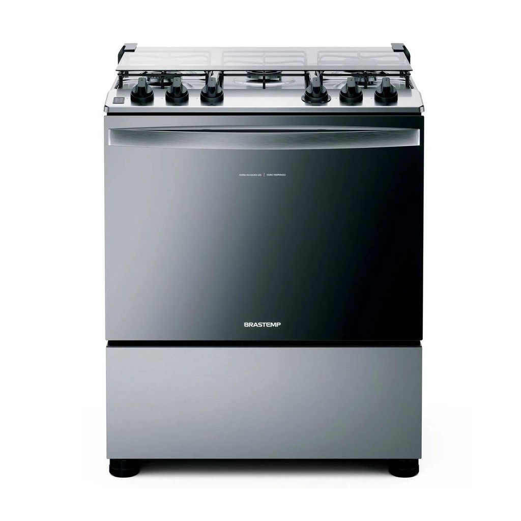 Fogão 5 Bocas Brastemp Inox: Cozinhe Mais Rápido!