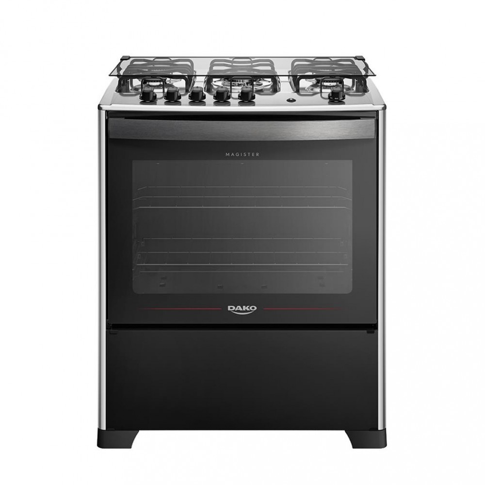 Fogão 5 Bocas Dako Magister: Acendimento Automático e Design Premium