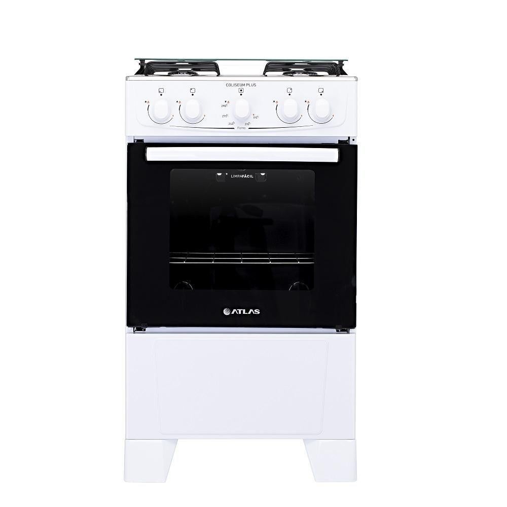 Fogão Atlas 4 Bocas Inox: Limpeza Fácil e Design!