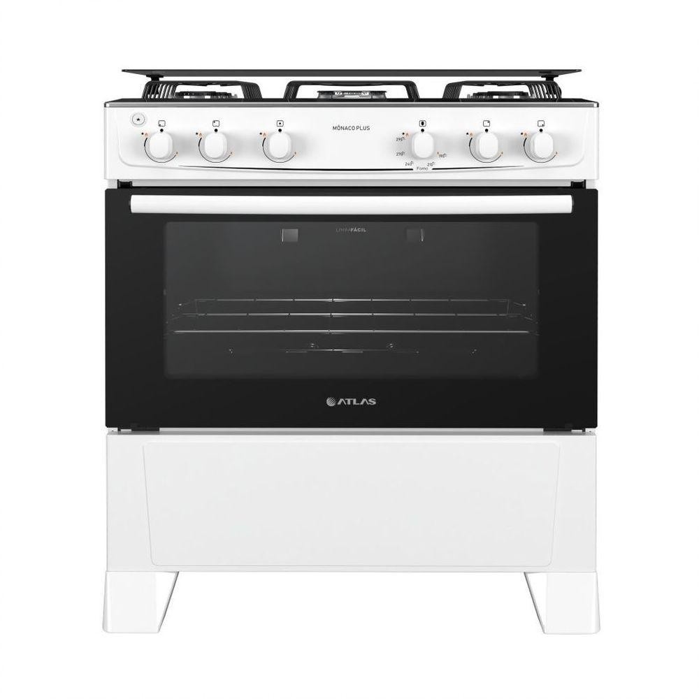 Fogão Atlas 5 Bocas Monaco Plus: Cozinhe com Estilo!