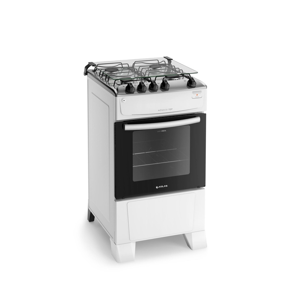 Fogão Atlas Mônaco Top: 4 Bocas e Inox!