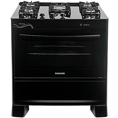Fogão de Piso 5 Bocas Neo Glass: Moderno, Potente e Fácil de Limpar