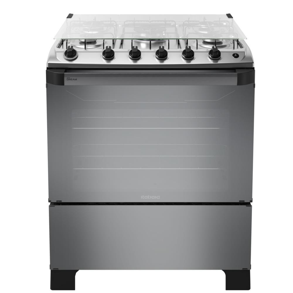Fogão Itatiaia 5 Bocas Inox: Cozinhe com Estilo!