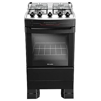 Fogão Mueller 4 Bocas Inox: Cozinhe com Eficiência!