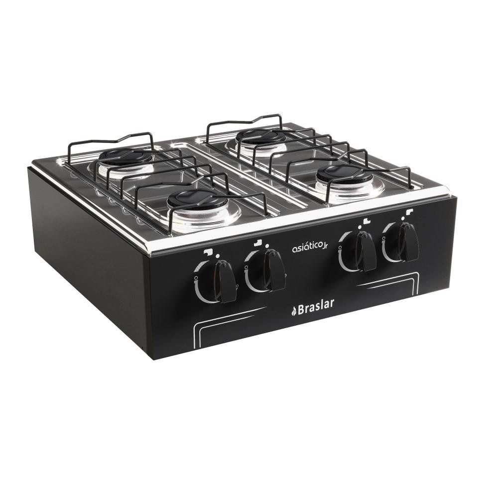 Fogão Portátil 4 Bocas Braslar: Leve a Cozinha!