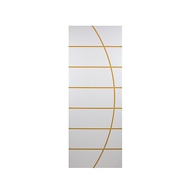 Folha de Porta Decorada 210x70cm Branco Neblina MGM