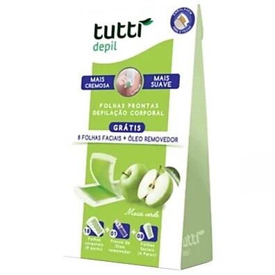 Folhas Prontas Cera Depilatória Tutti Depil – 9 Pares